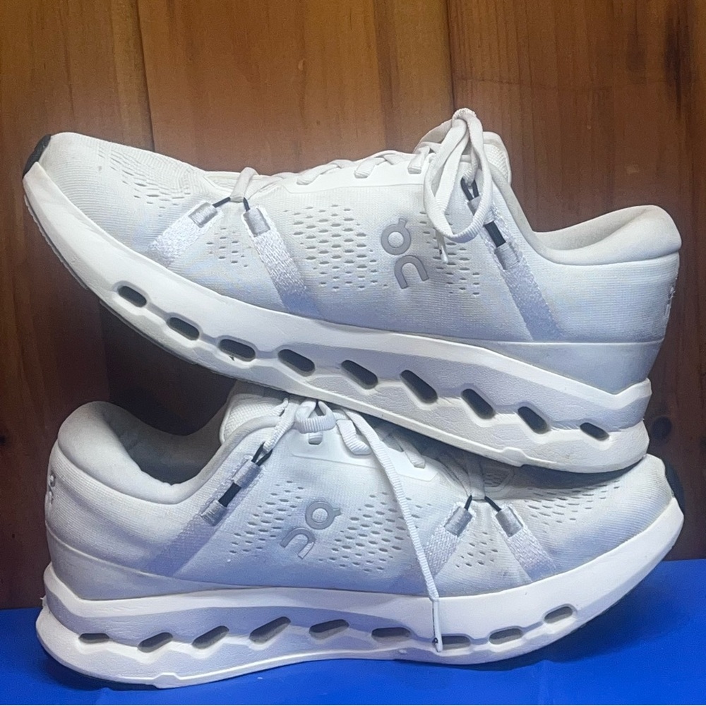 Size 9.5 - ON Cloudrunner Women’s Sneakers Running Shoes All White - Picture 7 of 12